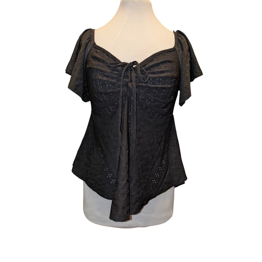Shein Babydoll Style Short Sleeve Blouse Size 0XL